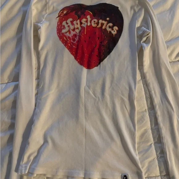 Hysteric Glamour Long Sleeve Skull Print Top - Picture 2 of 6